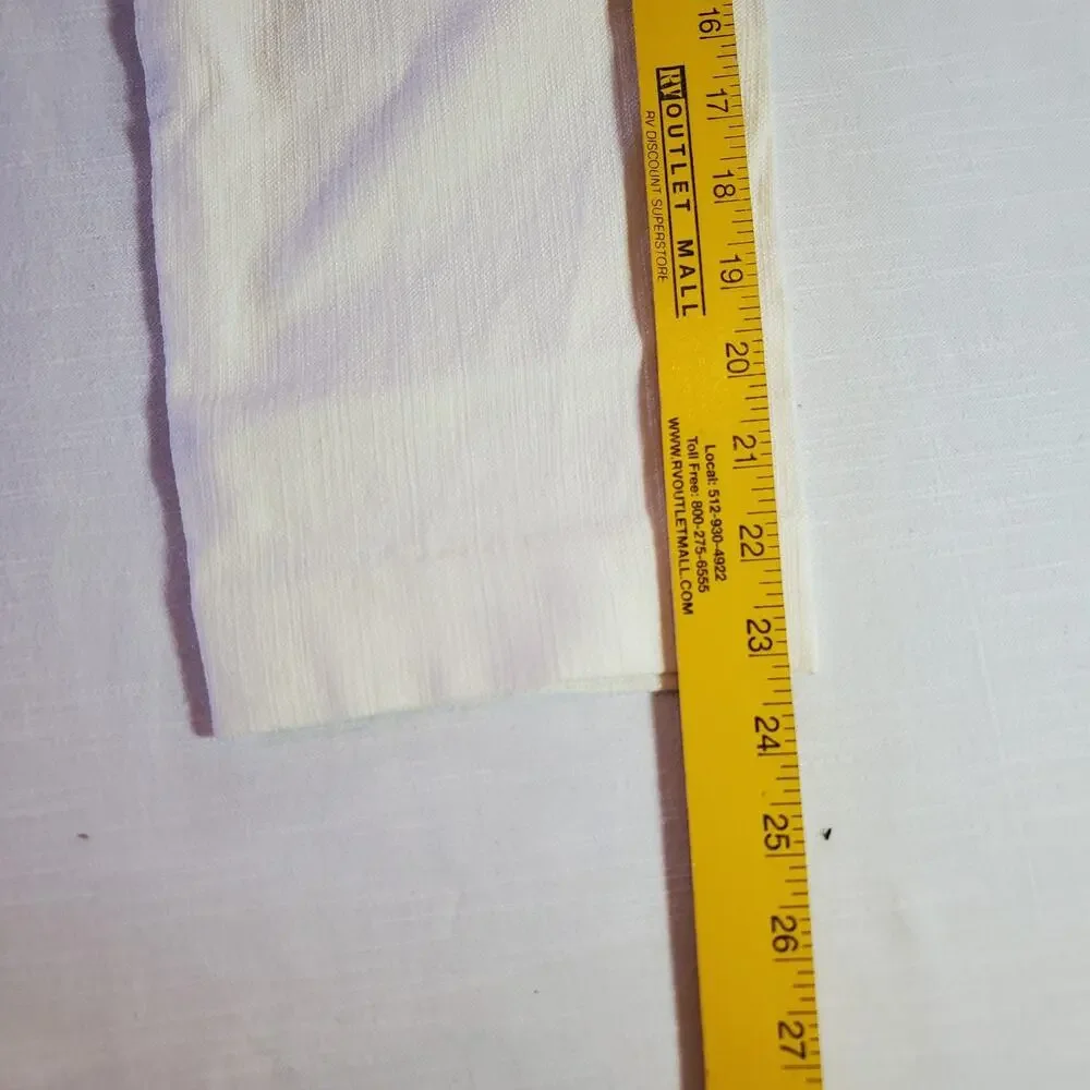 Ann Taylor LOFT Womens Size 2P Marisa Cropped Pants Off White Cream Stretch